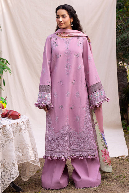 3 PIECE EMBROIDERED LAWN - SUHER (Premium Lawn)