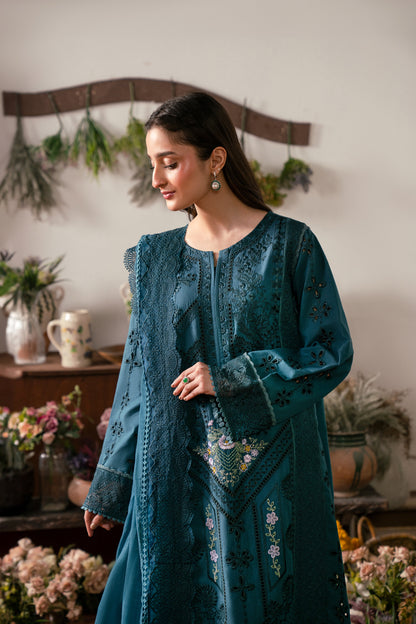 3 PIECE EMBROIDERED LAWN - ELIF (Luxury Lawn)