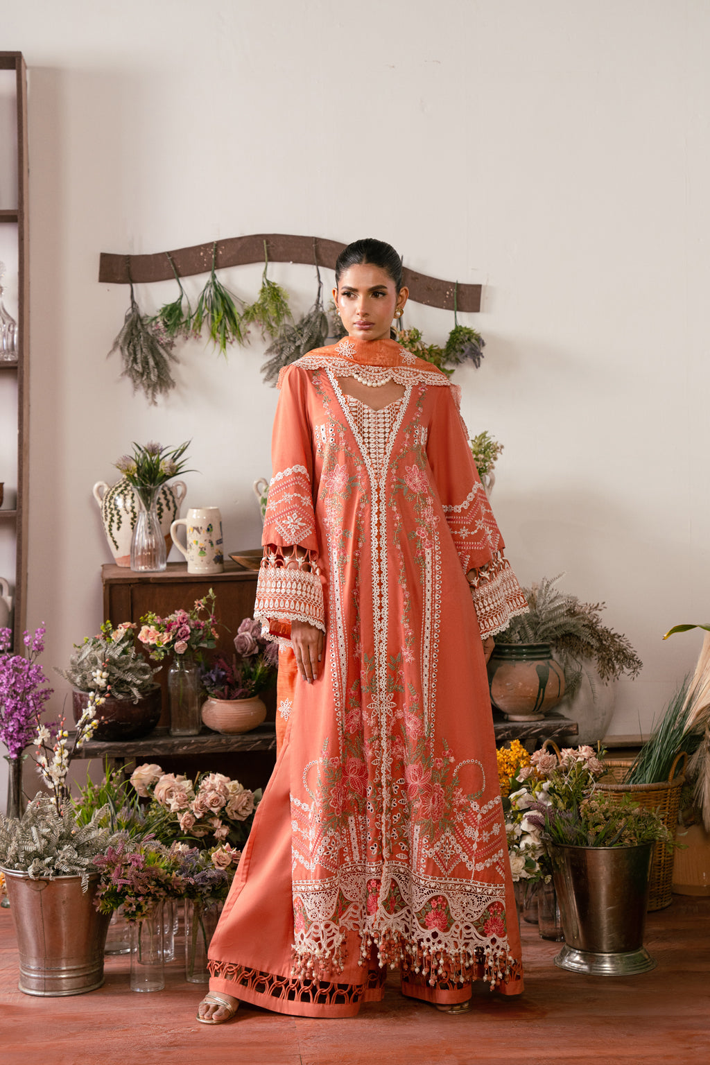 3 PIECE EMBROIDERED LAWN - ESMA (Luxury Lawn)