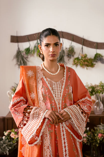 3 PIECE EMBROIDERED LAWN - ESMA (Luxury Lawn)