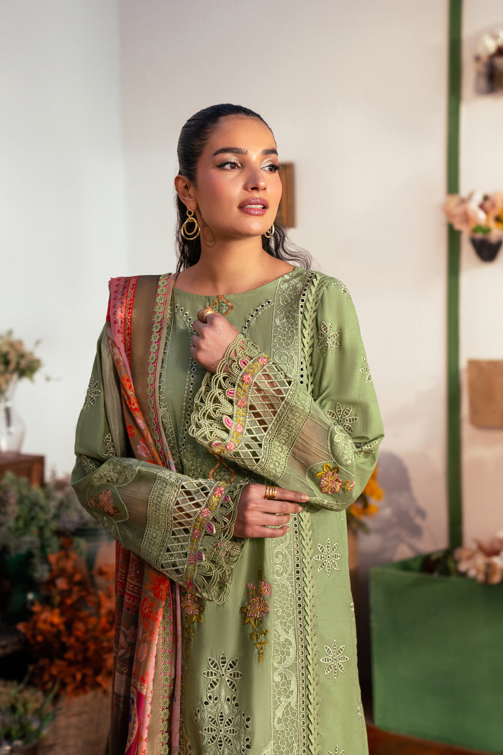 3 PIECE EMBROIDERED LAWN - NESMA (Luxury Lawn)