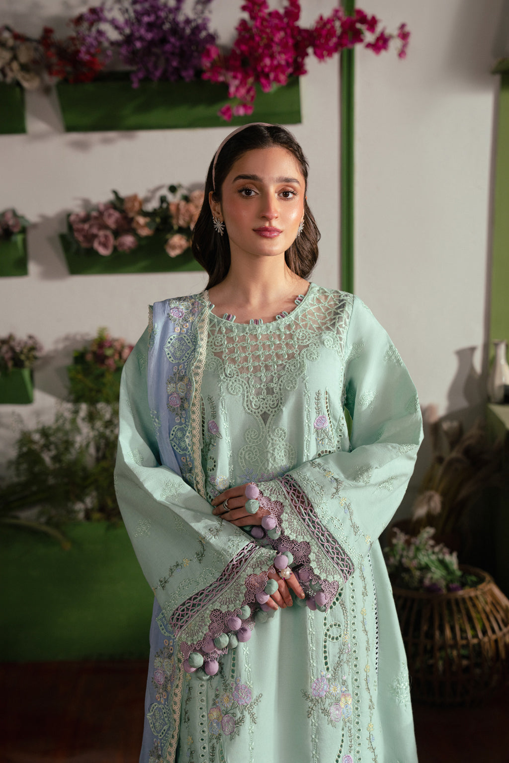 3 PIECE EMBROIDERED LAWN - ELA (Luxury Lawn)